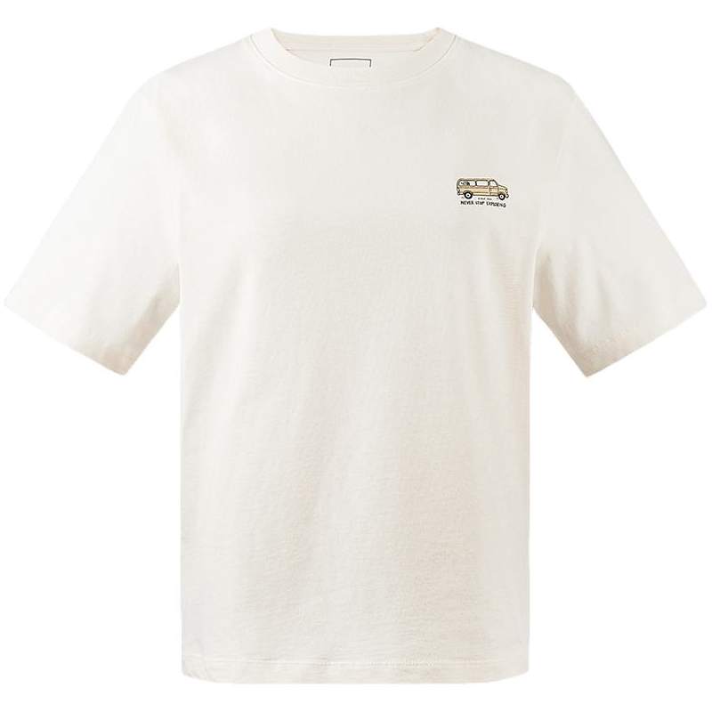 THE NORTH FACE Drop Shoulder Sleeve T Shirt Women's Dune White