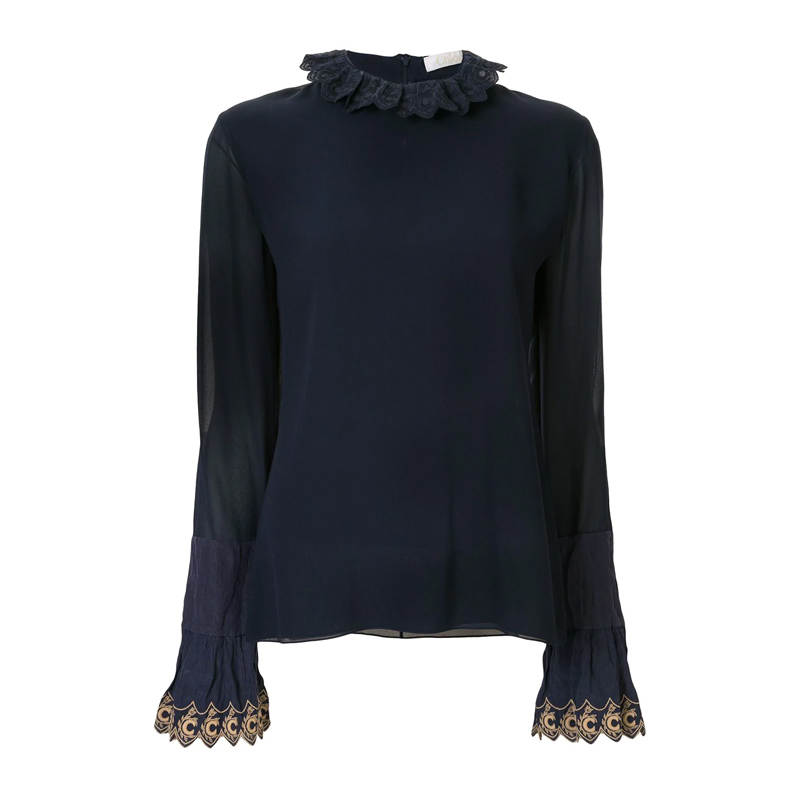 Chloé Chloé Shirts Women's Dark Blue Moderate