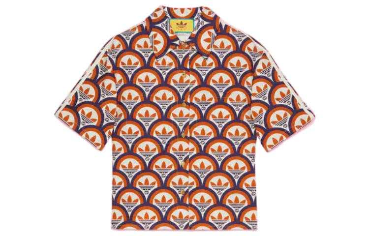 GUCCI X Adidas Interlocking G And Trefoil Shirt Multicolor
