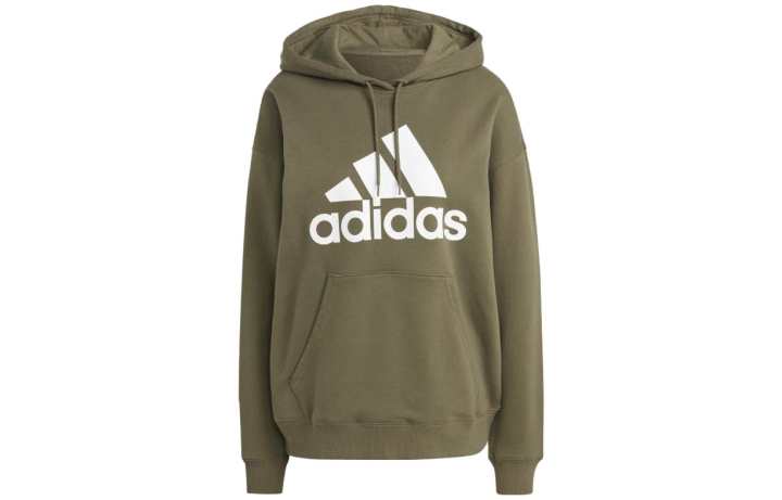 Adidas Adidas Sweatshirts Women's Olive Green Hooded Moderate Regular