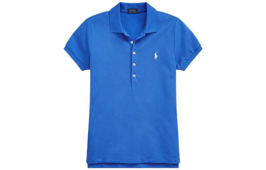 Polo Ralph Lauren SS23 Polo Shirt Slim Fit Women's Blue