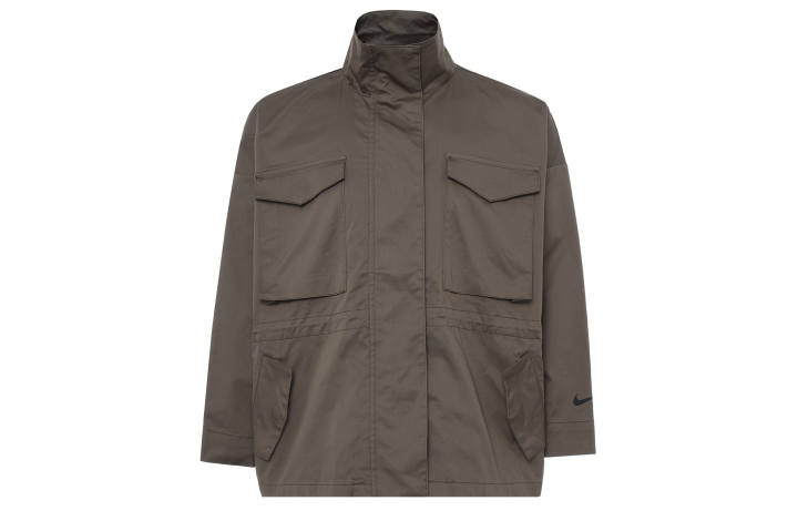 Nike Nike Jackets Women's Dark Brown Stand Collar Moderate Workwear