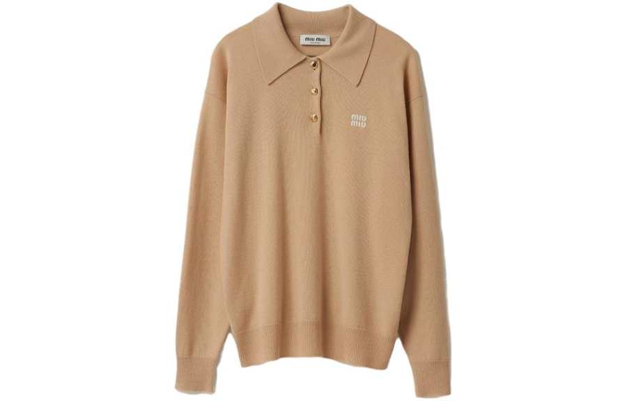MIU MIU FW23 Polo Shirt Unisex Snow