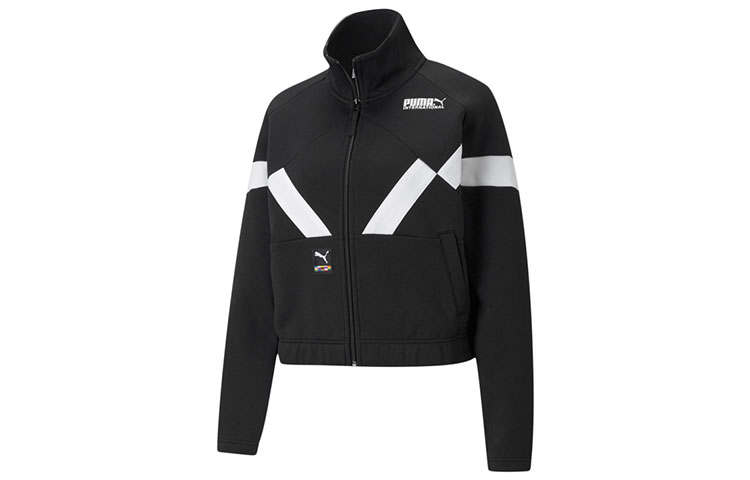 PUMA Jackets Women's Black Stand Collar Moderate Other