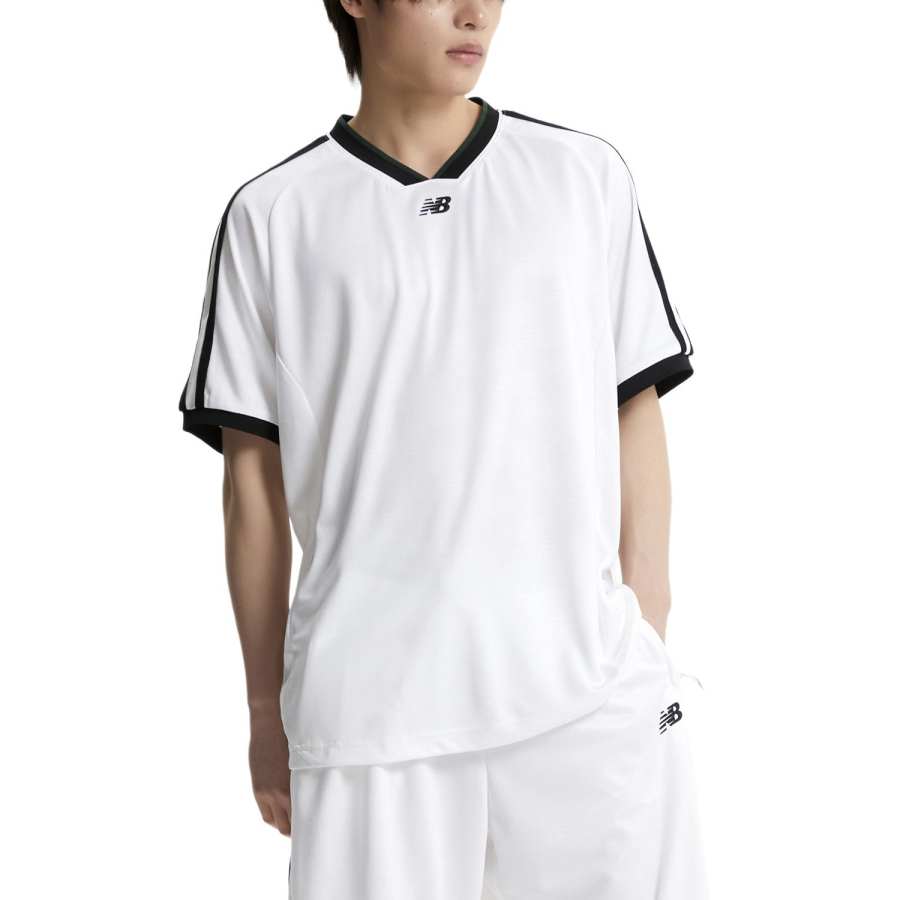 New Balance New Balance Uni NbscSEMI Over FIT SPORTS CLUB Basketball Jersey Unisex 10 White