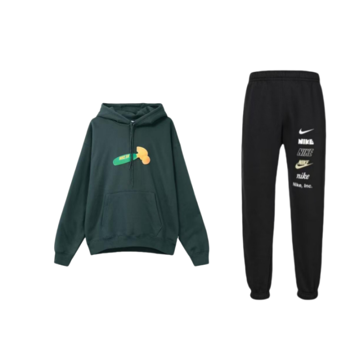 Nike Nike Sweatshirt Sets Unisex Hooded Moderate