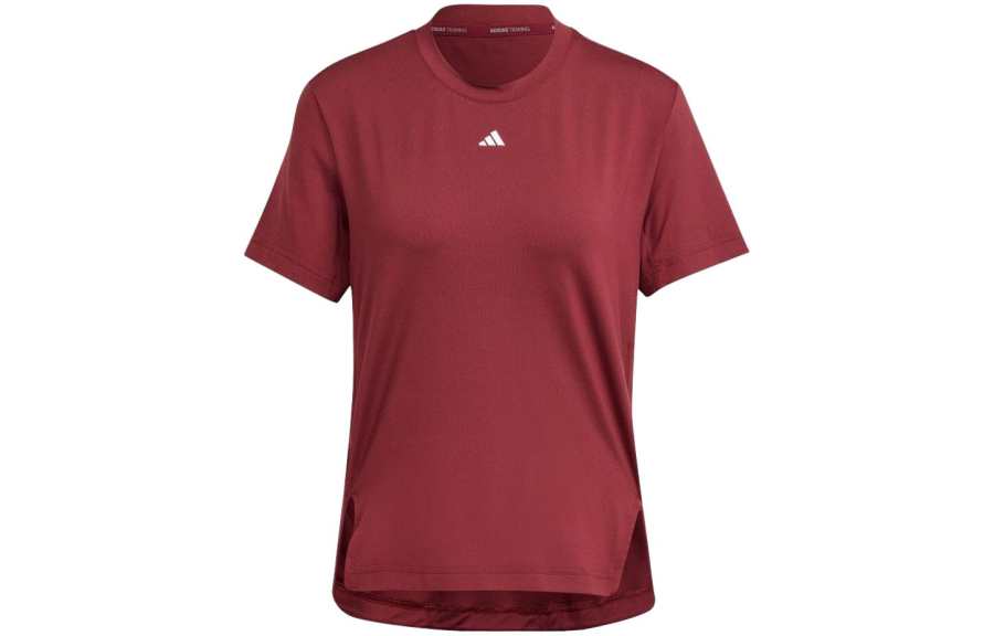 Adidas Adidas T Shirts Women's Burgundy Crew Neck Moderate Other