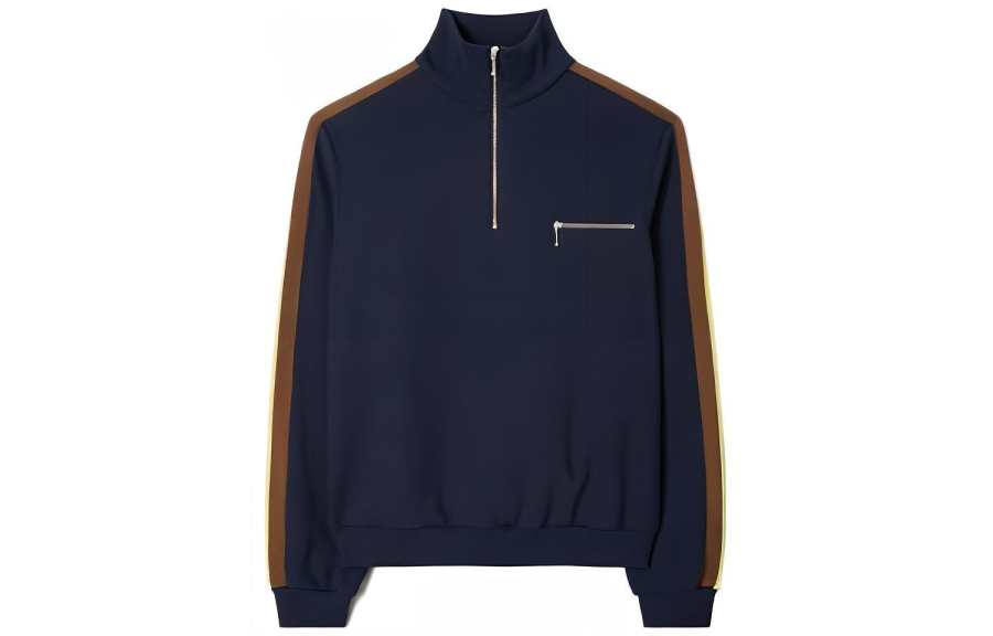 TORY BURCH TORY BURCH Half Zipped Knitted Top