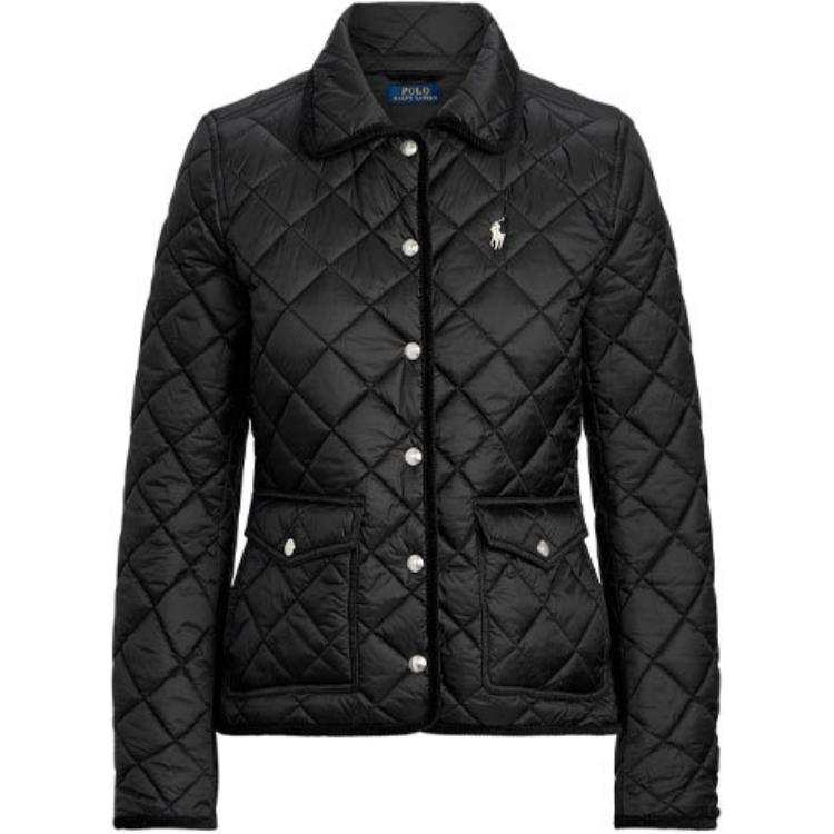 Polo Ralph Lauren FW21 Puffer Jacket Slightly Short Straight Fit Women's Black