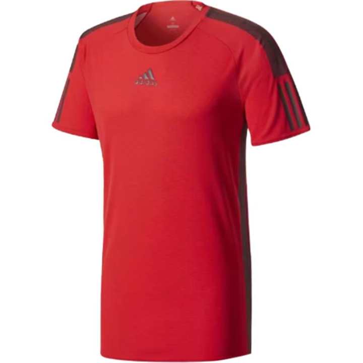 Adidas Adidas Tennis Tops Men's Red Crew Neck Moderate