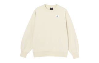 Jordan Flight Sweatshirts Women's Ecru Crew Neck Moderate Regular