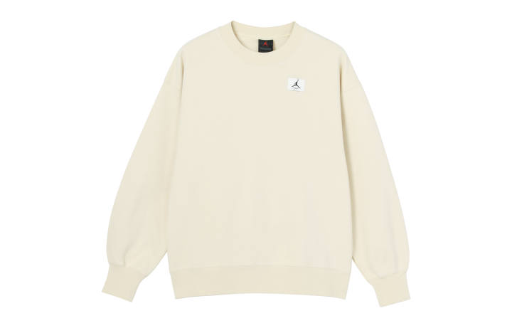 Jordan Jordan Flight Sweatshirts Women's Ecru Crew Neck Moderate Regular