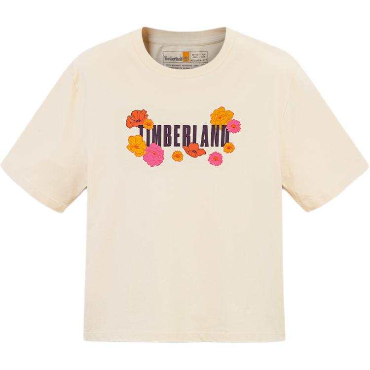 Timberland Drop Shoulder Sleeve T Shirt Women's Light Brown