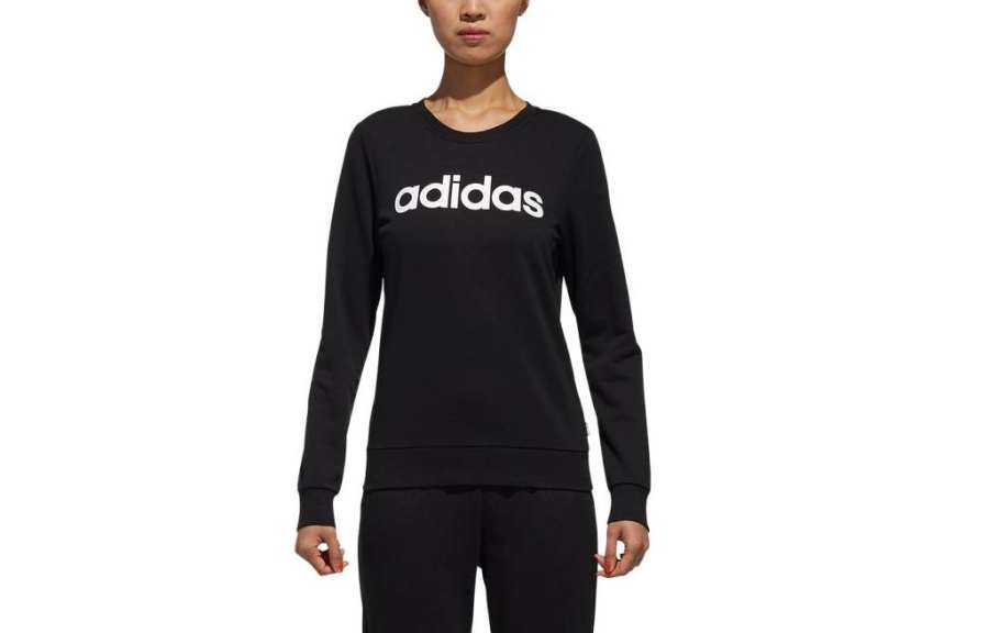 Adidas Neo Sweatshirts Women's Black Crew Neck Moderate Other