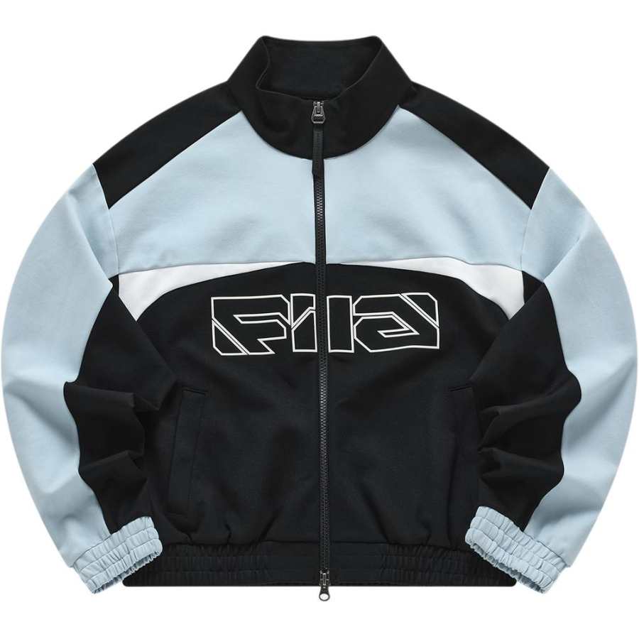 FILA FUSION Jackets Women's Jet Black Stand Collar Moderate Other