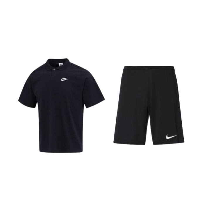 Nike Nike Casual Sportswear Men's Black Polo Collar Moderate