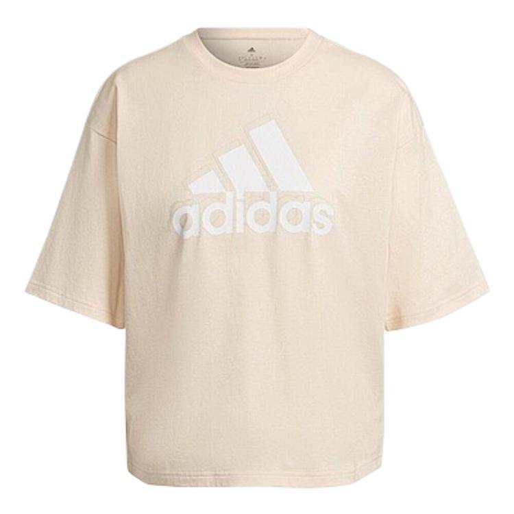 Adidas Adidas Drop Shoulder Sleeve T Shirt Women's Pink Orange