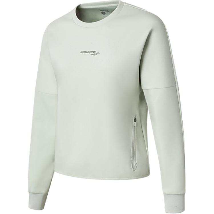 Saucony Sweatshirts Women's Medium Gray Crew Neck Moderate Other