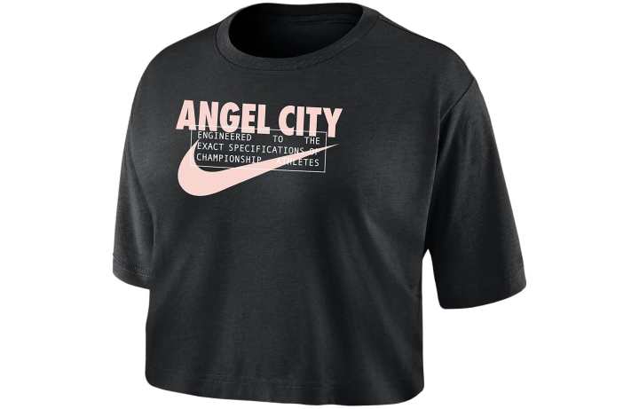 Nike Nike T Shirts Women's Black Crew Neck Moderate Straight Fit