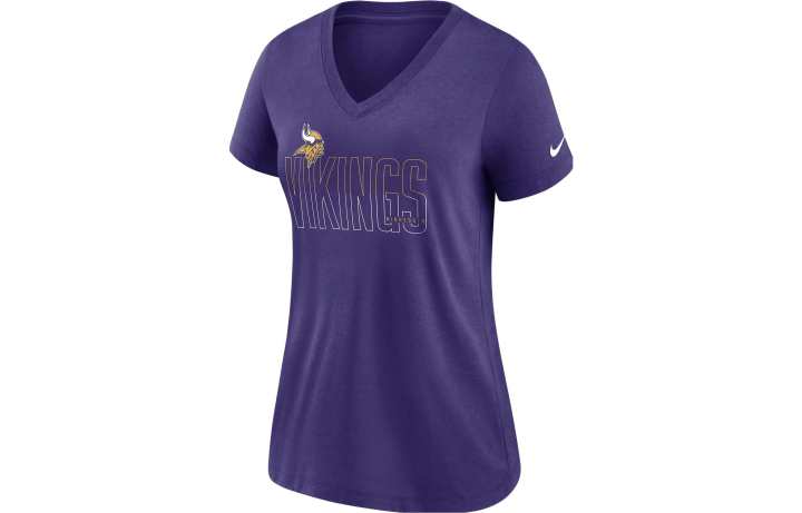Nike Nike Lockup Split NFL Minnesota Vikings Women's Mid V-Neck T-Shirt