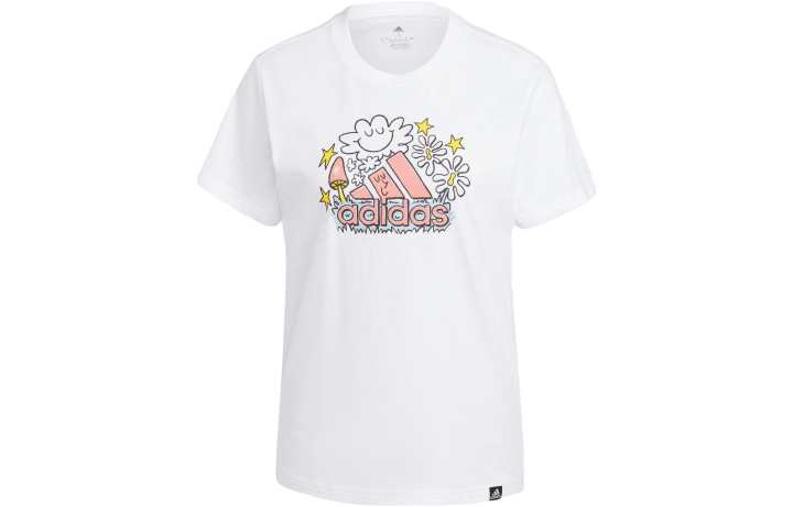 Adidas adidas Women's Doodle Graphic Tee White