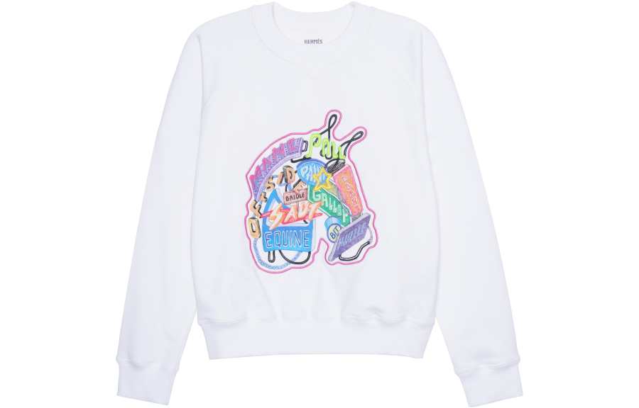 HERMES HERMES 2010s Chevaloscope Embroidered Sweatshirt