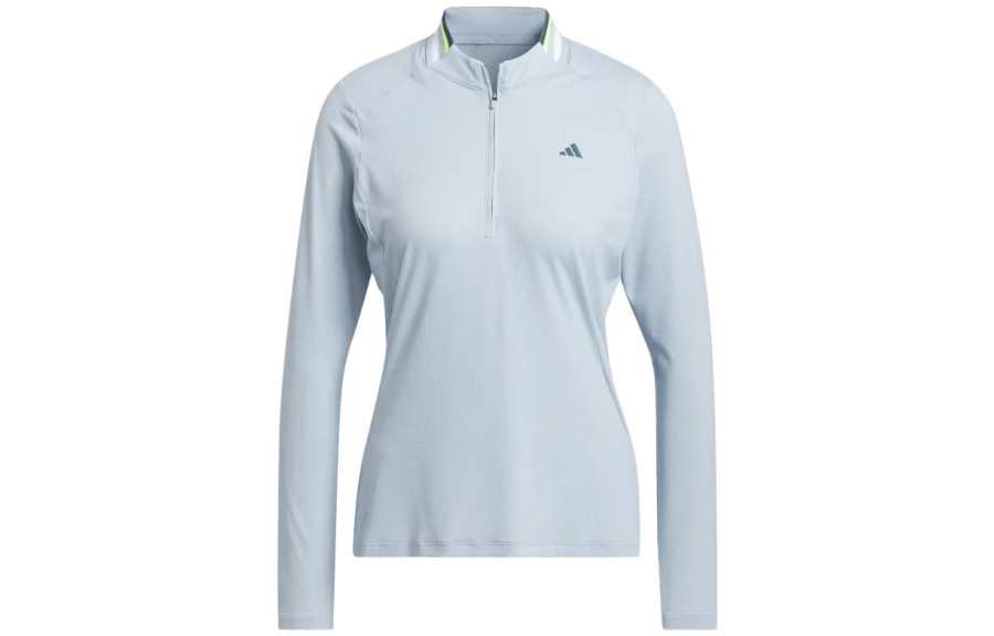 Adidas Adidas Polo Shirts Women's Light Blue Polo Collar Moderate Straight Fit