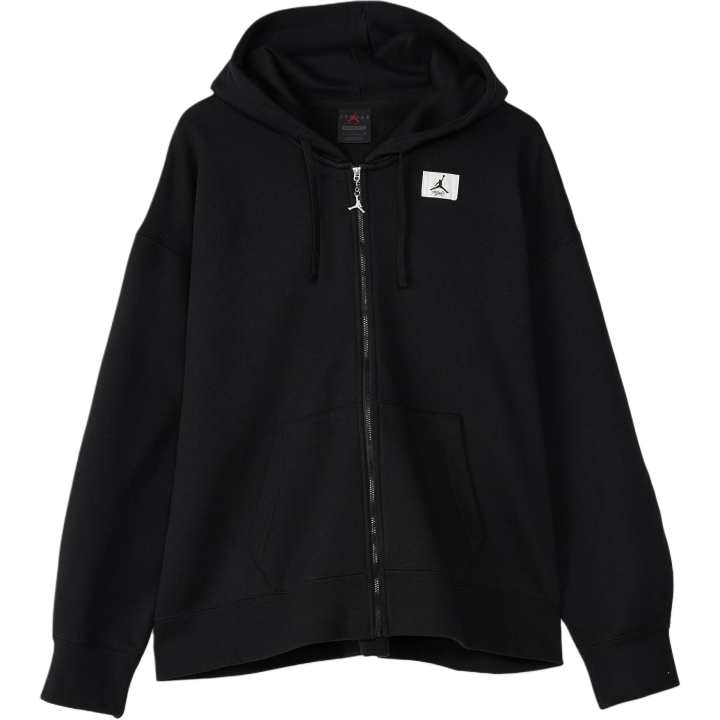 Jordan Jordan Flight Sweatshirts Women's Black Hooded Moderate Cardigan