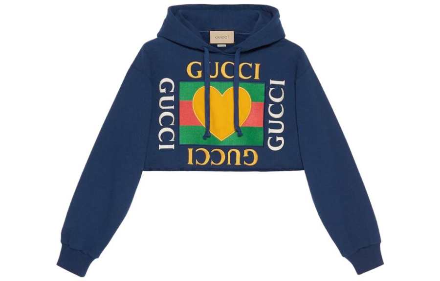 GUCCI Valentine's Day Collection FW23 Sweatshirt Women's Blue