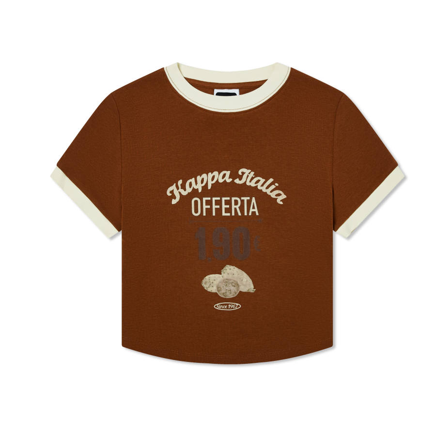 Kappa Regular Sleeve T Shirt Women's Power Brown