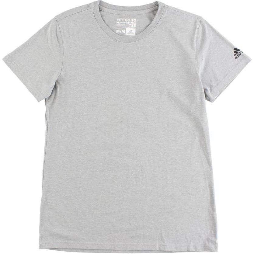 Adidas Adidas T Shirts Women's Gray Crew Neck Moderate Straight Fit