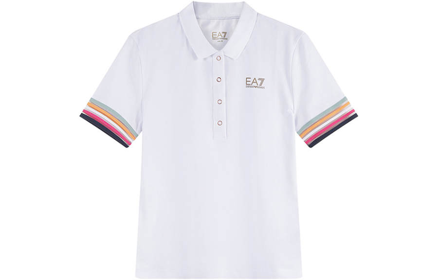 EMPORIO ARMANI EA7 SS23 Polo Shirt Women's White