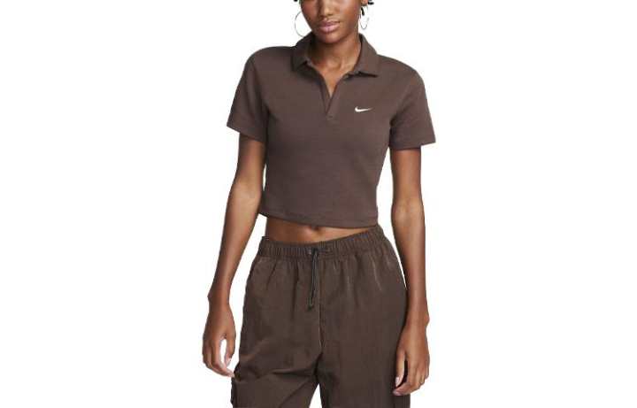 Nike Nike Sportswear Essentials Polo Shirt Women's Brown