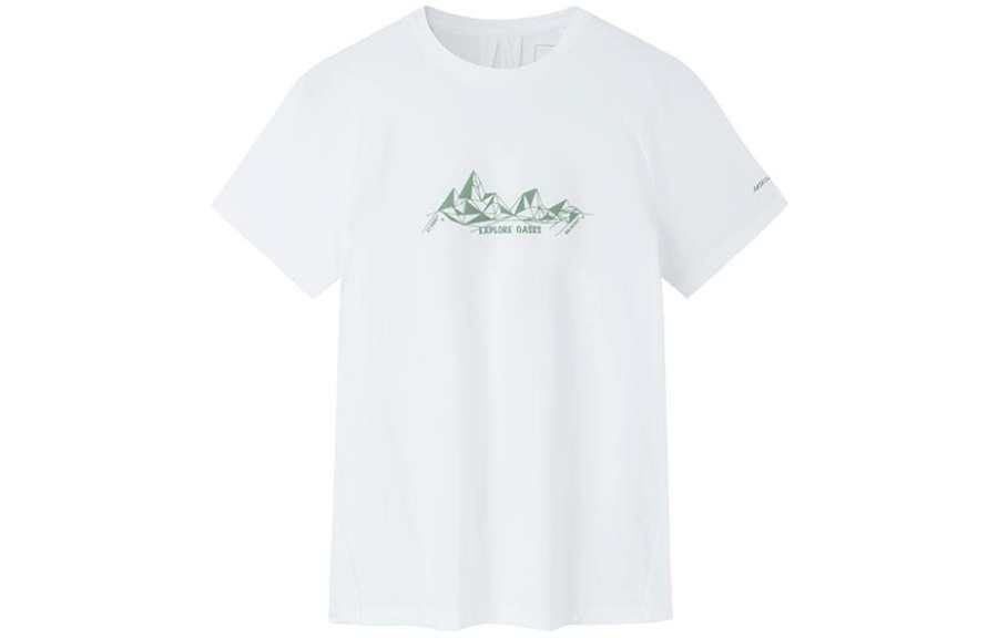ANTA T Shirts Women's Papyrus White Crew Neck Moderate Straight Fit