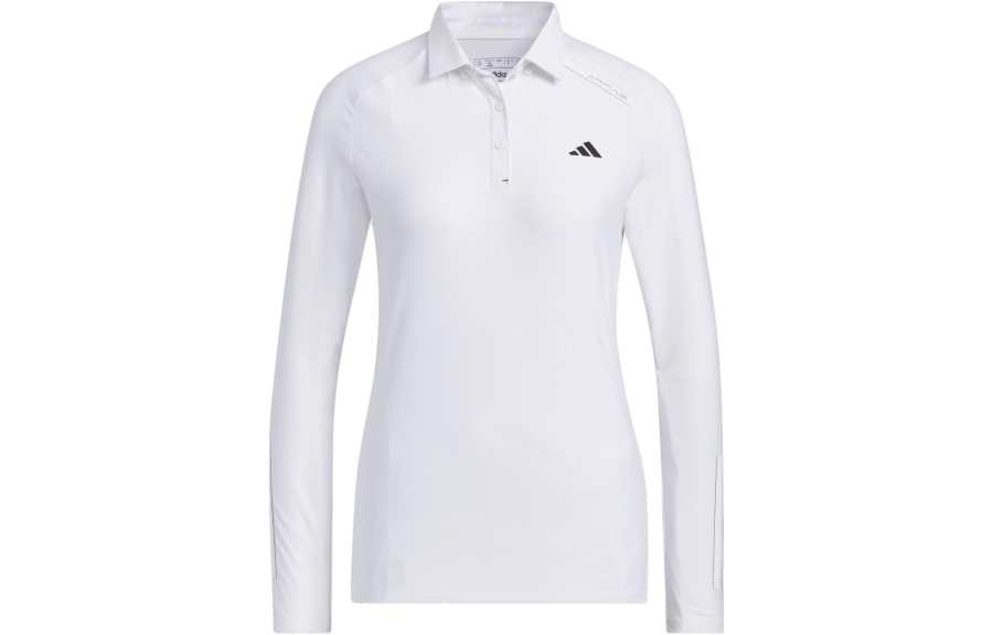 Adidas Adidas Polo Shirts Women's White Polo Collar Moderate Straight Fit
