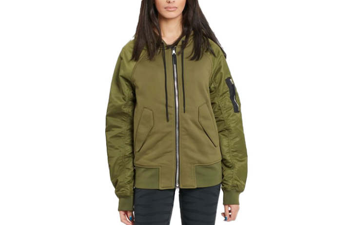 Nike Nike Jacket Women's Canvas Olive Green/Black