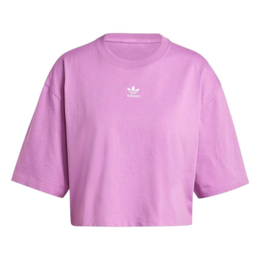 Adidas Adidas Drop Shoulder Sleeve T Shirt Women's Purple
