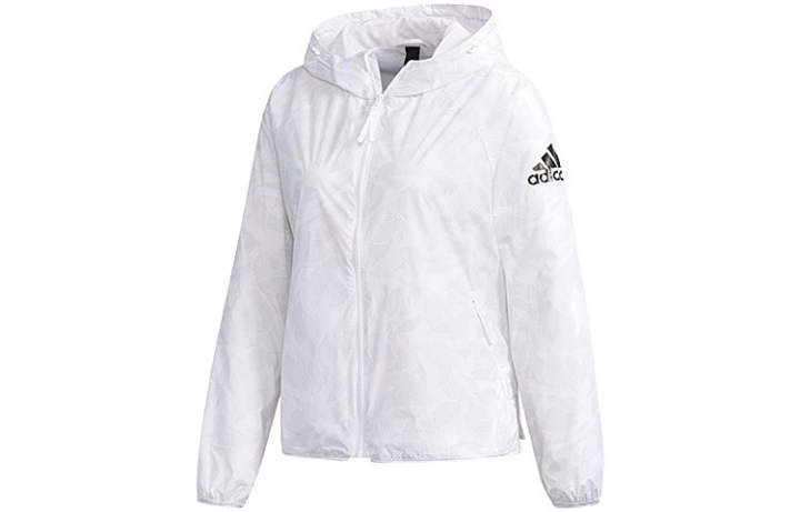 Adidas Adidas Jackets Women's White Hooded Moderate Workwear