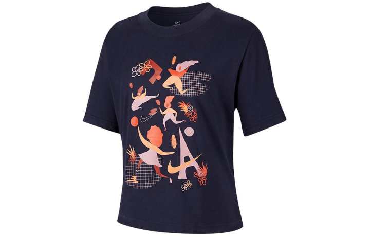 Nike Nike Regular T Shirt Women's Navy Blue