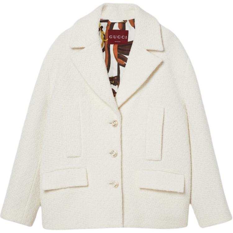 GUCCI Jackets & Coats Women's White