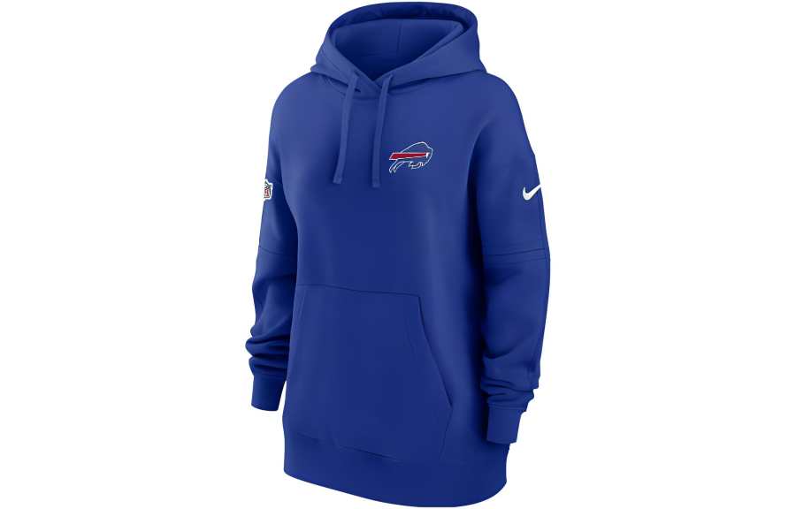 Nike Nike Buffalo Bills Pure Fury Sideline Men's Nike Dri FIT Nfl Long Sleeve Hooded Top