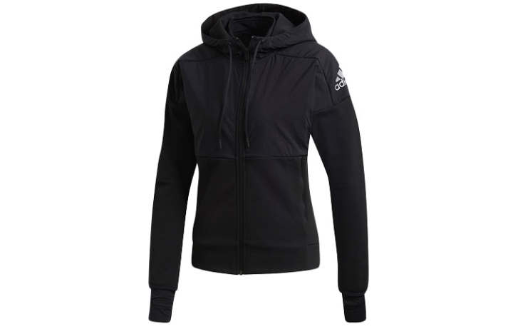 Adidas Adidas Jackets Women's Black Hooded Moderate Instructor