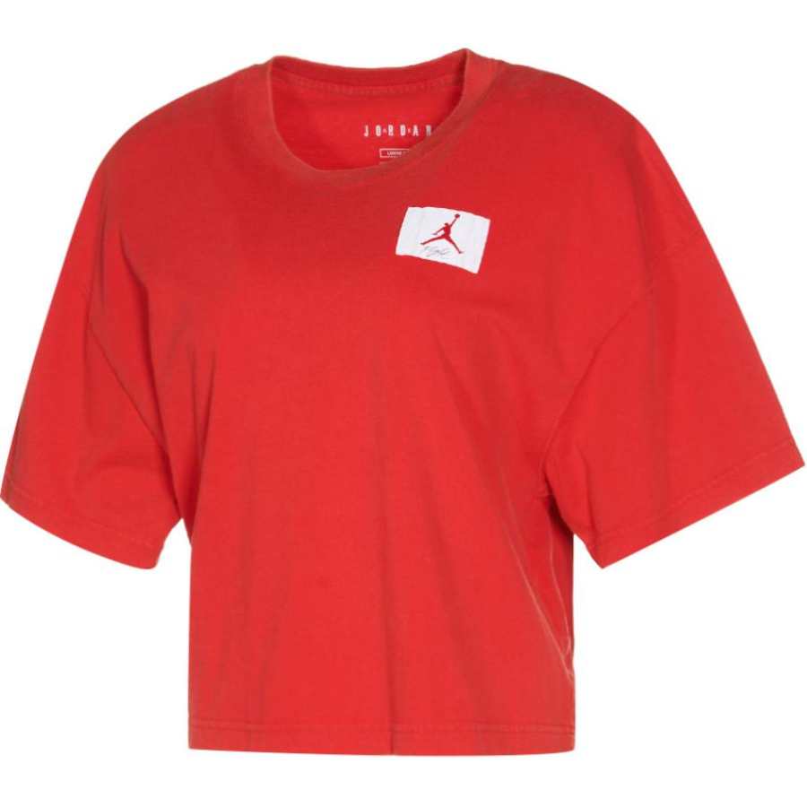 Jordan Jordan Drop Shoulder Sleeve T Shirt Women's Red