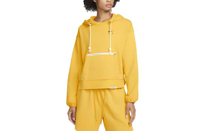 Nike Nike Sweatshirts Women's Yellow Hooded Moderate Regular