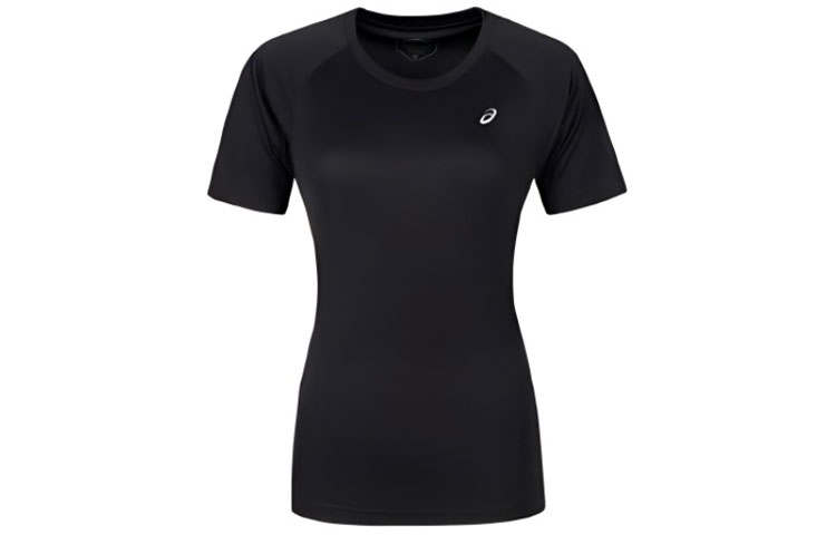 ASICS T Shirts Women's Black Crew Neck Moderate Other