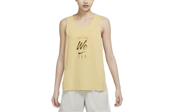 Nike Nike Camisoles Women's Yellow Moderate Straight Fit