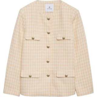 Anine Bing Janet houndstooth tweed jacket