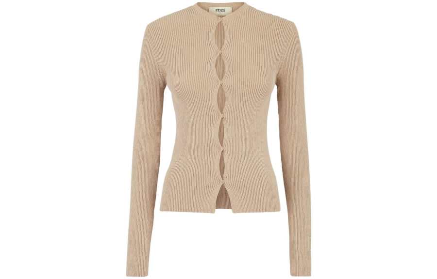 FENDI SS23 Knitwear Women's Khaki