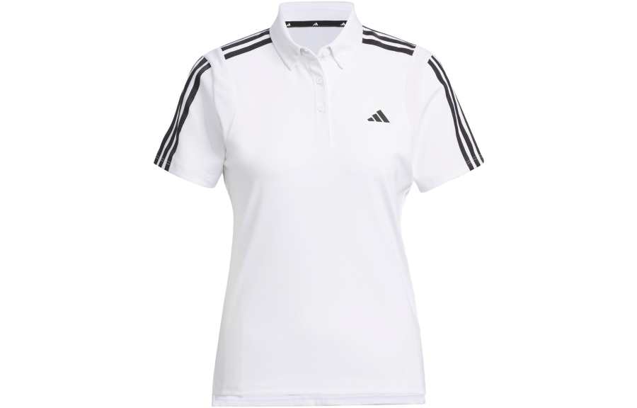Adidas Adidas Polo Shirts Women's White Polo Collar Moderate Straight Fit