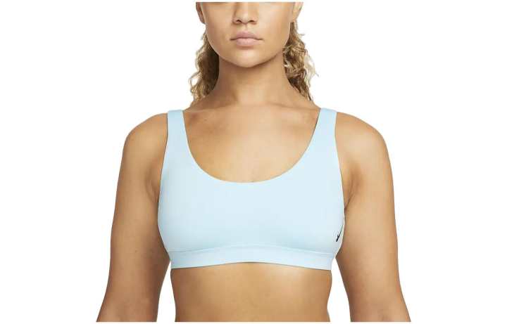 Nike Nike Strapless Tops Women's Blue Crew Neck Moderate Straight Fit